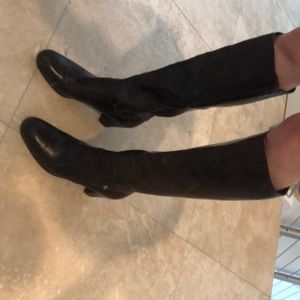 Vintage Authentic Ferragamo brown leather boots